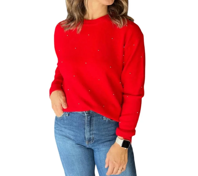 Mid Season Sale Roll Out The Carpet Sweater In Red