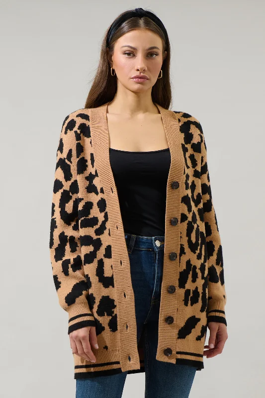 Must Haves Peyton Cheetah Oversized Long Cardigan