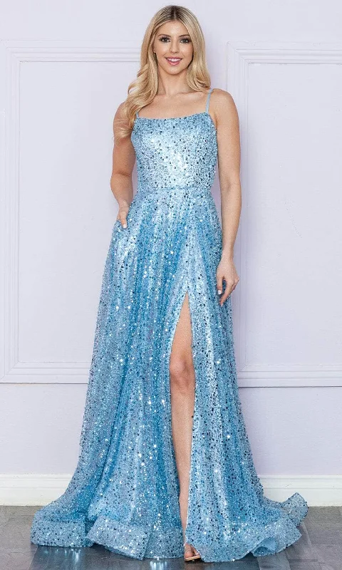 Fashion Frontiers Poly USA 9290 - Sleeveless Fully Sequin Prom Dress