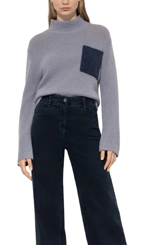 Buy More, Save More Turtleneck Sweater In Silver Grey