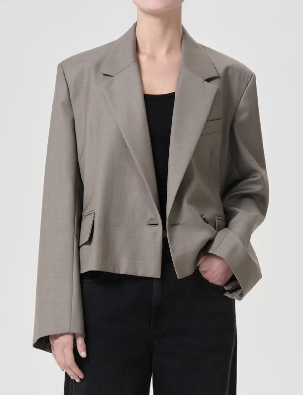 Unbeatable Prices Callie Cropped Blazer, Khaki